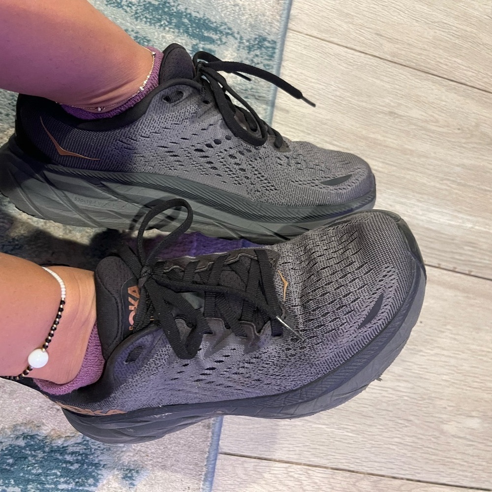 Hoka One One Women's Grey Running Shoes